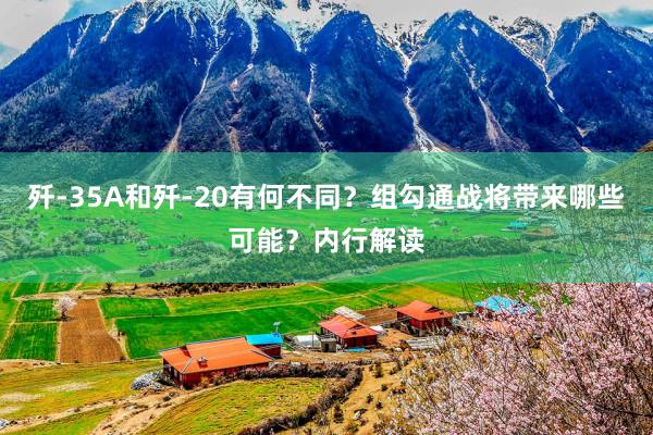 歼-35A和歼-20有何不同？组勾通战将带来哪些可能？内行解读