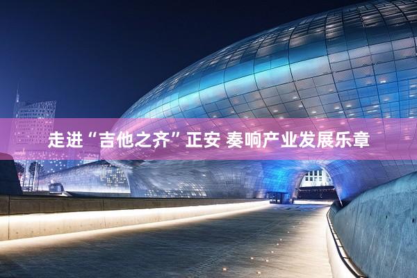 走进“吉他之齐”正安 奏响产业发展乐章