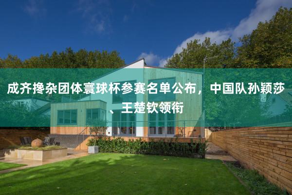 成齐搀杂团体寰球杯参赛名单公布，中国队孙颖莎、王楚钦领衔