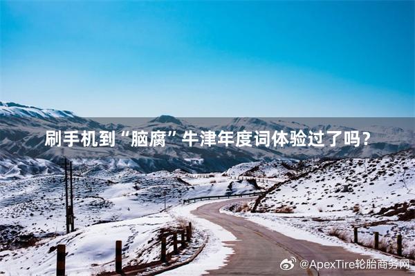 刷手机到“脑腐”　牛津年度词体验过了吗？