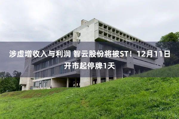 涉虚增收入与利润 智云股份将被ST！12月11日开市起停牌1天