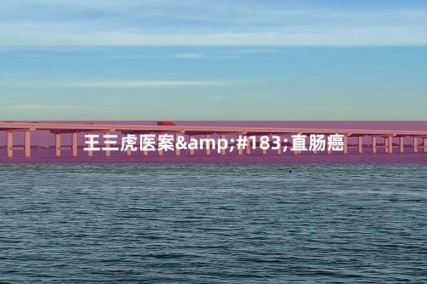 王三虎医案&#183;直肠癌